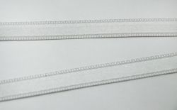 Панделка сатен - Бяло - 10м. №01