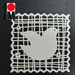 Шаблон за декупаж и микс медия 15х15 - комплект 2 броя