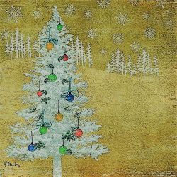 Салфетка  Woodland tree gold 3332137