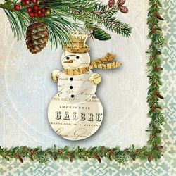 Салфетка Winter Lodge Snowman 3331711