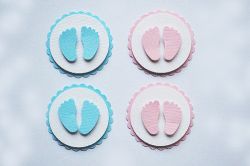 3D Стикери - Baby feet - 4бр.