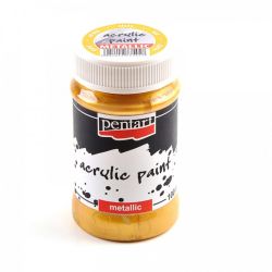Акрилна боя металик - злато - 100мл.
