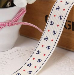 Панделка рипс - Синя на котви - 1м.