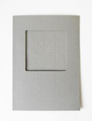 Комплект картички с отвор - Сиво - 6 бр