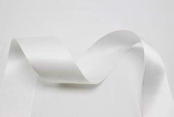 Панделка сатен - Бяло - 10м. №01