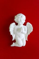Ангелче на колене - голямо