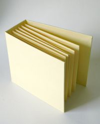 Заготовка за албум - Светло Жълто - 16.5 х 16.5 см.