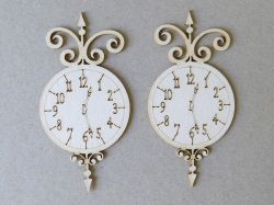 Часовник - 2 бр - 4.00 х 7,50 см