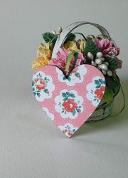 Сърце - розово Рози