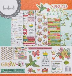 Комплект дизайнерска хартия - Spread Your Wings - 12  листа