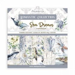Комплект дизайнерска хартия - Romantic Sea Dream - 10 двустранни листа