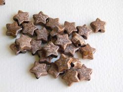 Мъниста - Бронз звездички - 30 бр