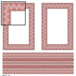 Дизайнерска хартия - Етно мотиви - Рамки А5 -1012