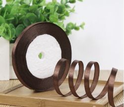 Панделка сатен - Кафяво - 20 м. №032