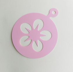 Шаблон за декупаж и микс медия - Flower - 13.00 см