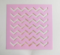 Шаблон за декупаж и микс медия - ZIG_ZAG- 22.00 x 22.00 см
