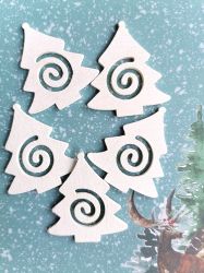 Елементи от дърво - Елха Бяла - 5 бр.