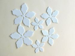 Фоам - Коледна звезда - Бяло - 6 бр.