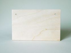 Пано за декорация от шперплат - Правоъгълник - 20,00 x 12,00 см