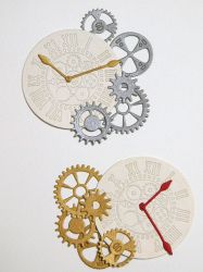 Елементи от хартия - Часовници и зъбни колела - 14 елемента