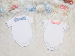 Елементи от хартия - Бебешко боди  - 2 бр.