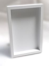 Бяла 3D дълбока Рамка - 20,00 х 30,00 х 3,00 см