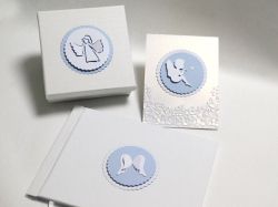 3D таг - Ангелче Бяло и Синьо - 3 бр.