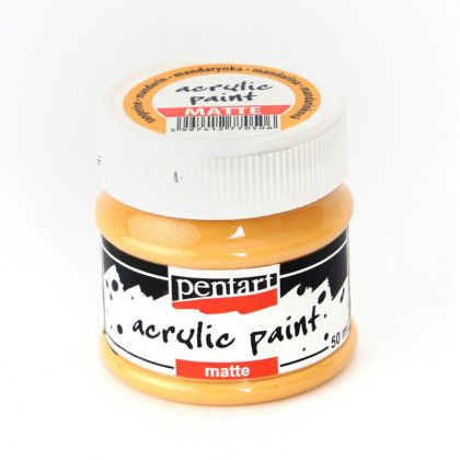 Акрилна боя мат - мандарина - 50мл.