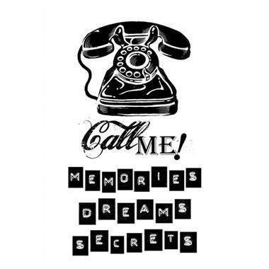 Гумени печати - High Definition Stamps - Call Me -5бр.