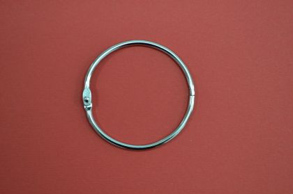 Метална халка - 50 мм. - сребро