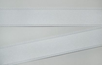 Панделка сатен - Бяло - 10м. №01