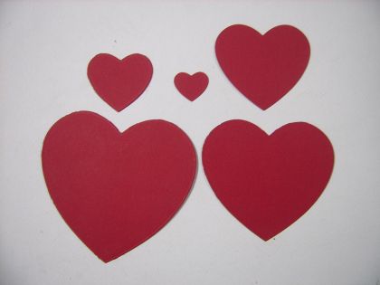 Сърца - 5бр.