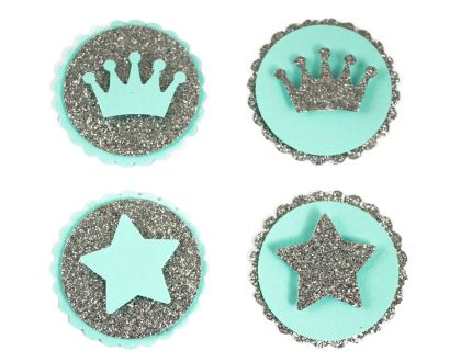 3D Брокатени стикери - Royal Boy - 4бр.