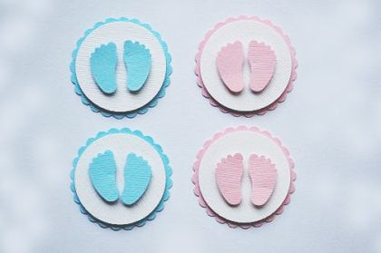 3D Стикери - Baby feet - 4бр.