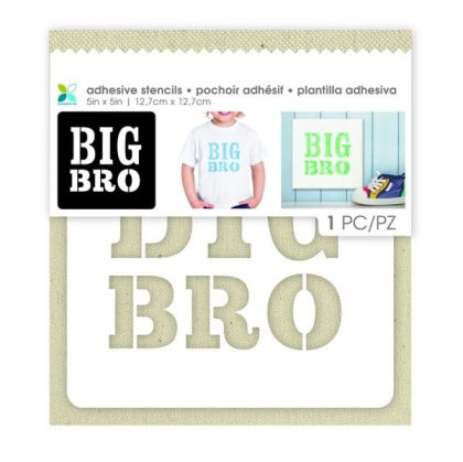 Самозалепващ шаблон за декупаж и микс медия -Big BRO