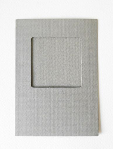 Комплект картички с отвор - Сиво - 6 бр