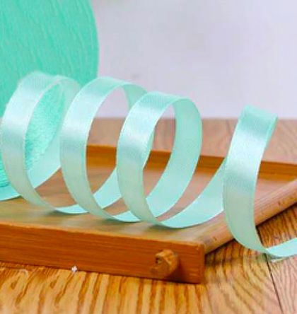 Панделка сатен - Аквамарин  - 10 м №63