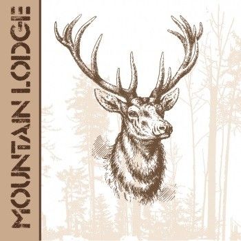 Салфетка Mountain Lodge white 1331382