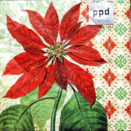 Салфетка Holiday Ponsettia 007106
