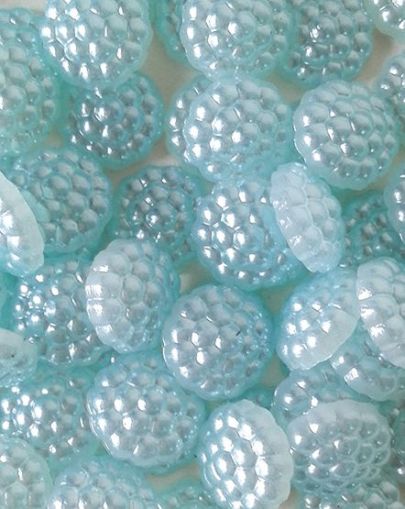 Перли - Светло синьо - 30 бр.