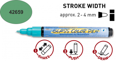 GLASS COLOR PEN - Маркер за стъкло - Зелено