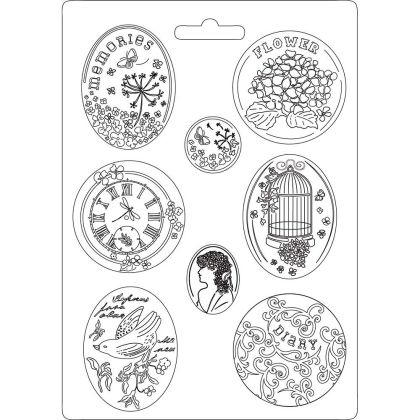 Пластмасови форми за полимерна глина и захарно тесто - Memories - A4