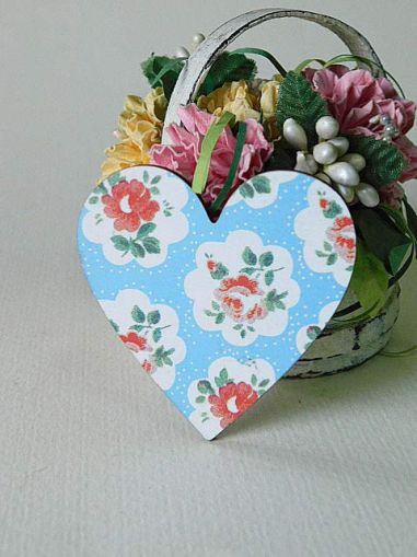 Сърце - синьо Рози