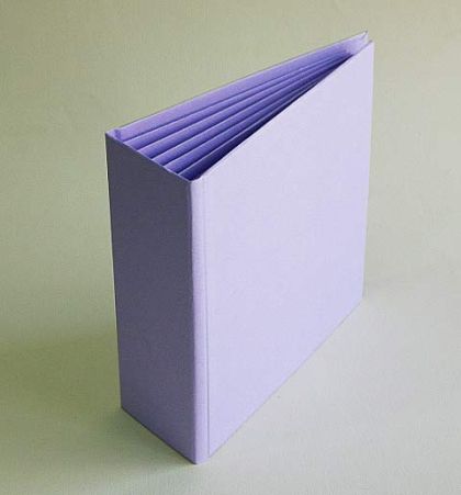 Заготовка за албум - Лилав - 16.5 х 16.5 см.