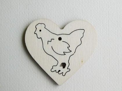 Сърце с кокошчица