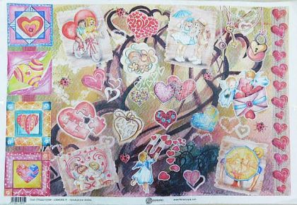 Оризова декупажна хартия  46.50 x 31.50 см – dfs336l