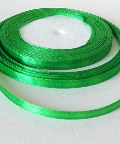 Панделка сатен - Пролет зелено -20 м. №111