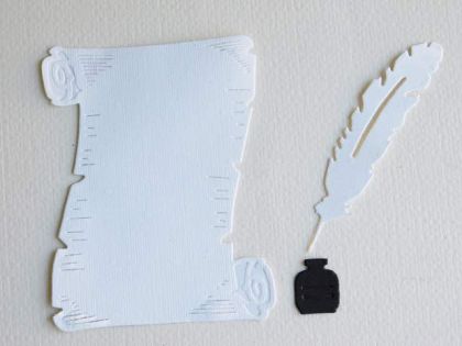 Писмо, мастилница и перо - 3 елемента