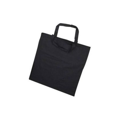 ТЕКСТИЛНА РЪЧНА ЧАНТА - черно - 38,00 х42,00 см