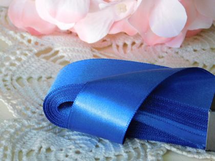Панделка сатен - Метличина синьо - 10м. №95